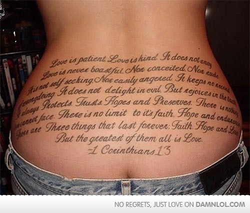 Worst tramp stamp tattoos pictures