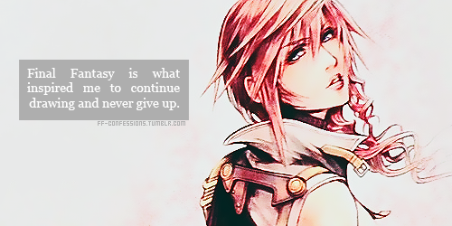 ff-confessions-blog:Final Fantasy is what inspired me to continue drawing and never give up. -wishin