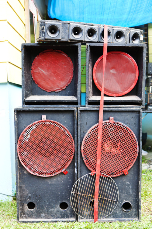 bwgp:  In Jamaica it’s all about the sound system.  Louder the better.  Photo by Sam Diephuis