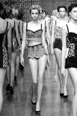 moda-milano:  Josephine Skriver - Dolce &amp; Gabbana Winter/Fall 2013 