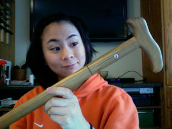 rabbitseven:  So my dad hurt is back recently and we bought him a cane from walmart.