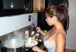 Gotta Love A Woman Who Can Cook, And Look Sexy While Doing It