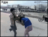 kingjaffejoffer:  4gifs:  Ryu is a jerk when he’s drunk  LMAO! I’m ashamed at