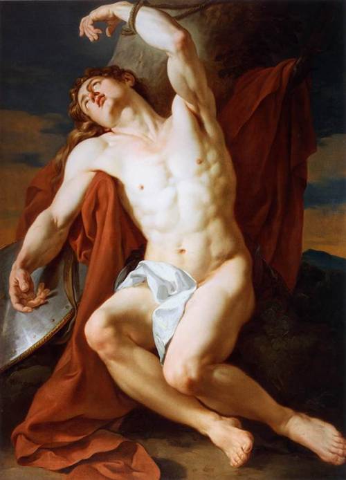 tomfury:  François-Guillaume Ménageot. (c. 1804). “The Martyrdom of St Sebastian.” Image reblogged from A-l-ancien-regime. 