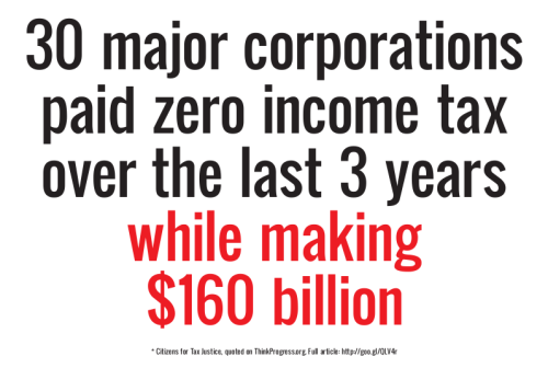 owsposters: Corporate Profits Skyrocketed, Taxes Paid Zero Contributed poster Download the poster pa