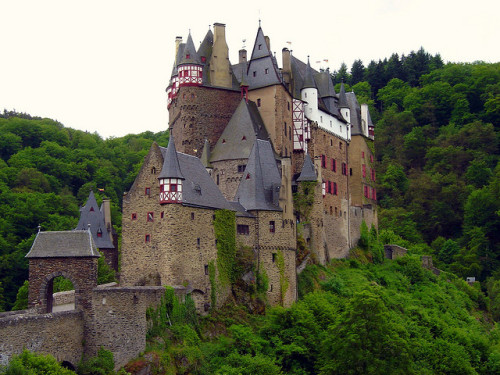 photo by Tjflex2 on Flickr. Burg Eltz is a medieval castle nestled in the hills above the Moselle Ri