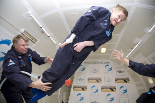 humperfickle:  jtotheizzoe:  cwnl:  astrotastic:  beautiful-anomaly:  hawking:  nannasofie:  For a man who can barely move, he couldn’t look any happier. Stephen Hawking in zero gravity  you guys he has bright blue socks   I love me some Hawking. :’D