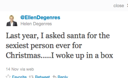 beinggayisokay:  Fucking Ellen 