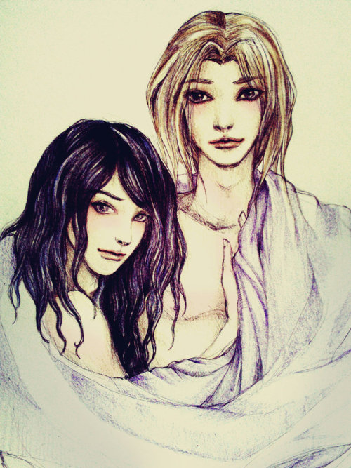 blackmayo89: Vanyel and Tylendel by Ahmigad. Prettiest picture of them. Sadly there aren’t man