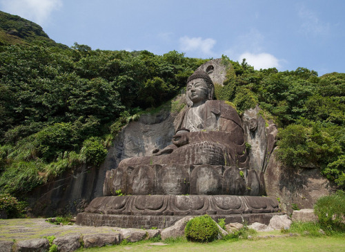 photo by kost_jap on Flickr.Daibutsu sculpture - a huge seated carving of Yakushi Nyorai located at 