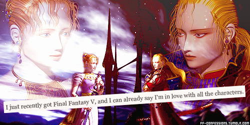 ff-confessions-blog:I just recently got Final Fantasy V, and I can already say I’m in love with all 