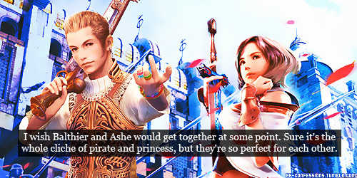 I wish Balthier and Ashe would get together at some point. Sure it&rsquo;s the whole cliche of p