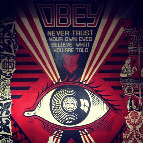 Porn photo OBEY – never trust your own eyes believe