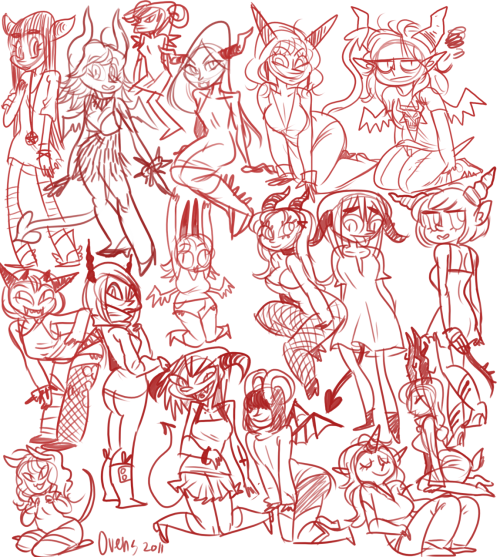 A bag of demon ladies!