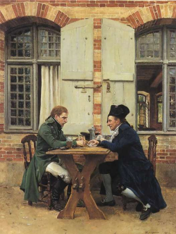 peril:  The Card Players (1872), oil on canvas