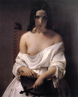 masterpiecedaily:  Francesco Hayez Meditation on the History of Italy 1850 