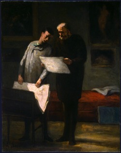 loquaciousconnoisseur:  Honoré Daumier Advice to a Young Artist 