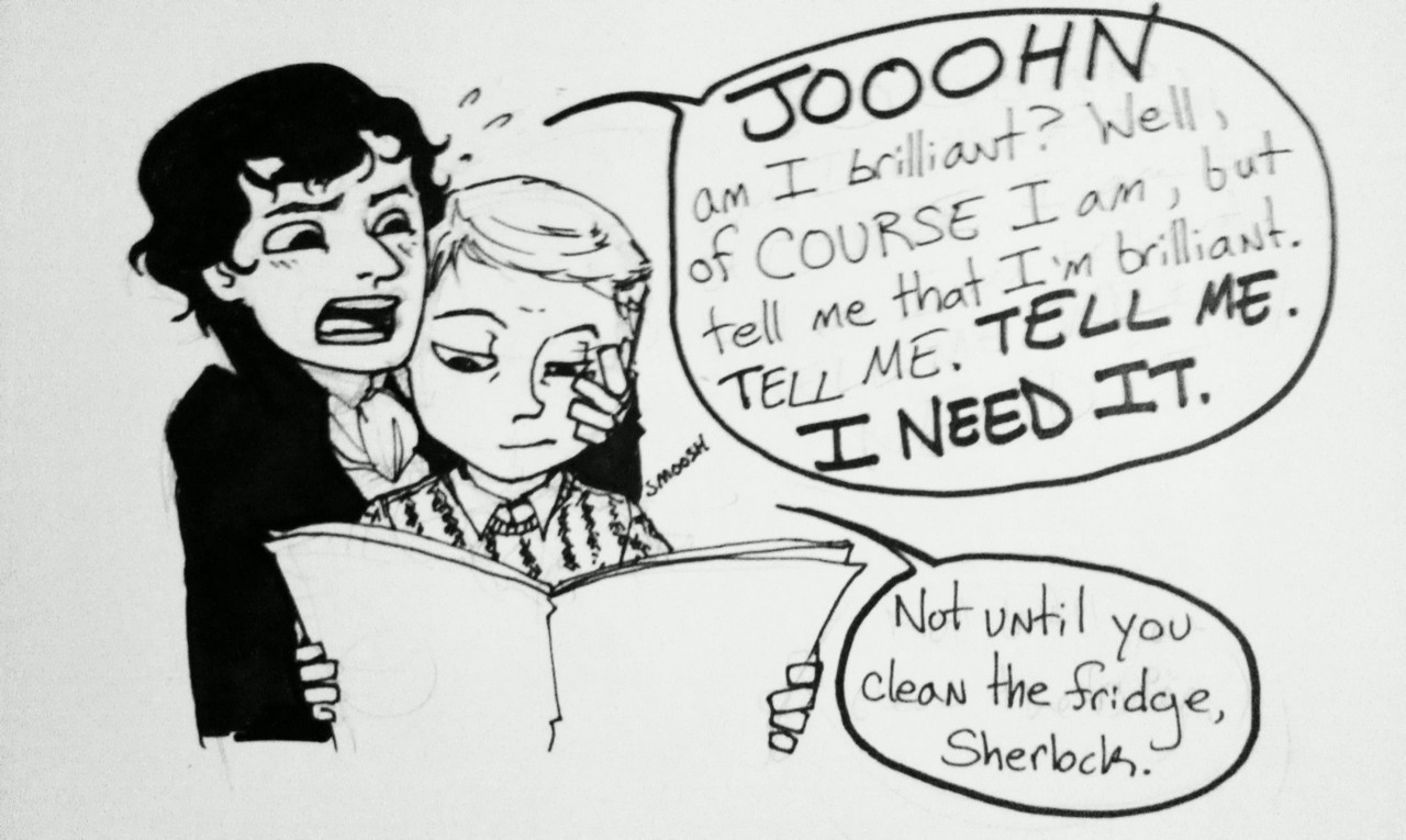 Ever the addict, Sherlock? Though I suppose there are worse things than Watson!Adoration