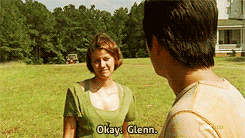 unfadedlight:  Glenn: You see, I forgot. Okay? I forgot. Or I stopped thinking about it or maybe I didn’t want to think about it. I let them lower me into that well like it was fun. Like I was playing Portal! It’s a video game. And then the pharmacy