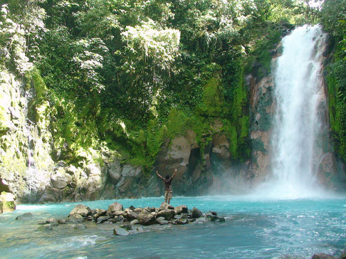 photo by sebasmesen on Flickr.Rio Celeste is a river in Tenorio Volcano National Park of Costa Rica.