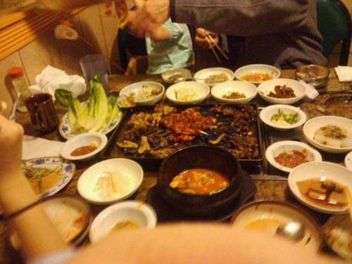 Korean bbq, with Nina, Kaylyn, and padre. Saturday @ Mirak Restaurant