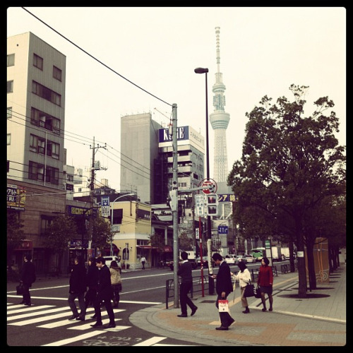 Today’s Tokyo Sky Tree!!! Yahoo!!! :) #tokyo #japan #downtown #tokyo_sky_tree by babymoog on F