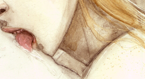 Nuptial Portrait of the Last Demon Prince and His Favorite Concubine 2009 Ink on clayboard 9 x 12&am