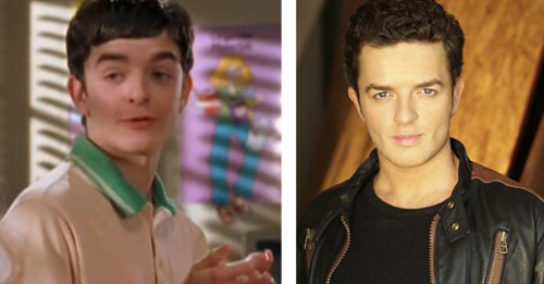 couplecute:  Kyle Downes aka Larry Tudgeman from Lizzie McGuire then and now  WHAT