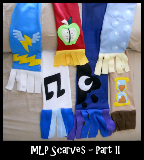 cutiemarkcrusaders:by *sophiecabraMore MLP FiM Scarves! Check out the others I have available here: 