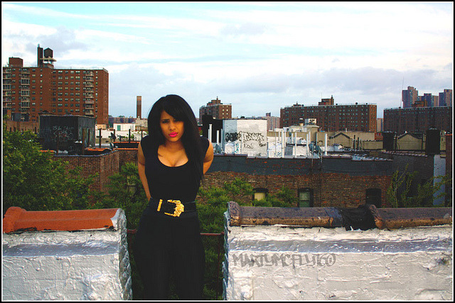 Fun rooftop shoot with Cyn Santana.[follow for LOADS more from her, including BIKINI]