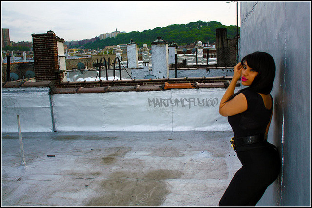 Fun rooftop shoot with Cyn Santana.[follow for LOADS more from her, including BIKINI]