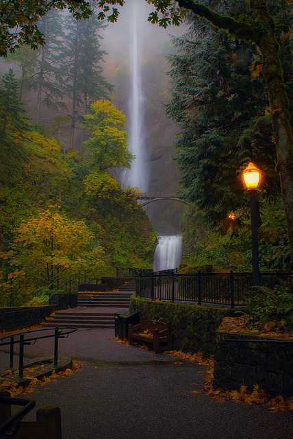 bluepueblo:  Multnomah Falls, Oregon photo via stellarsky 