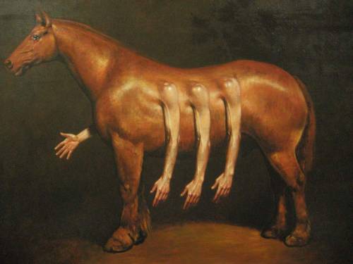 ssdmmfr:  Artist: Dietmar Gross “Trojanisches Pferd“ 2008 / 2009 Öl / Leinwand, 80 cm × 100 cm 