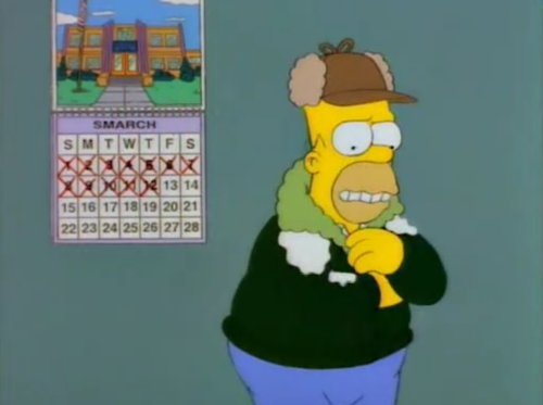 Lousy Smarch weather.