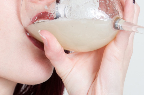 tonsilorphan: girlswithcuminthemouth: The goblet of joy Check out more bottomless throats at my Tons