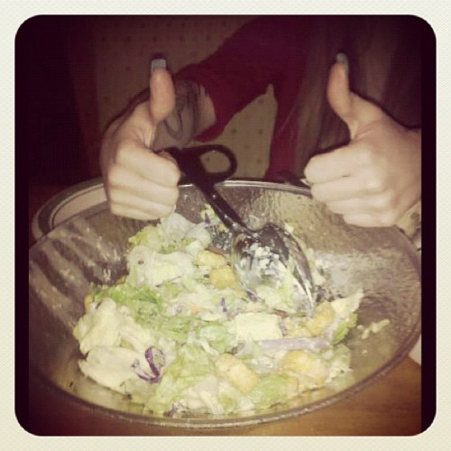 shayankatana:  I can toss a mean salad  (Taken with instagram) 