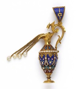 aleyma:   Micromosaic urn pendant and earrings,