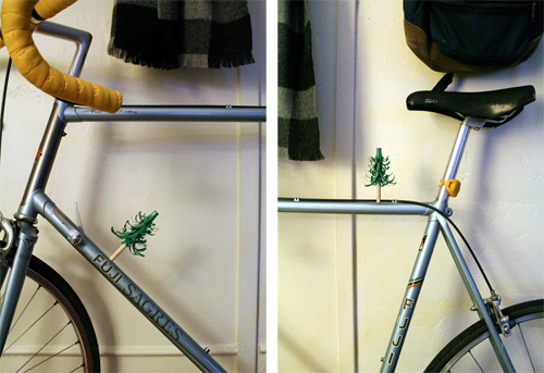 highheelsandtwowheels: Mini magnetic trees!  Did I mention I love Christmas trees?