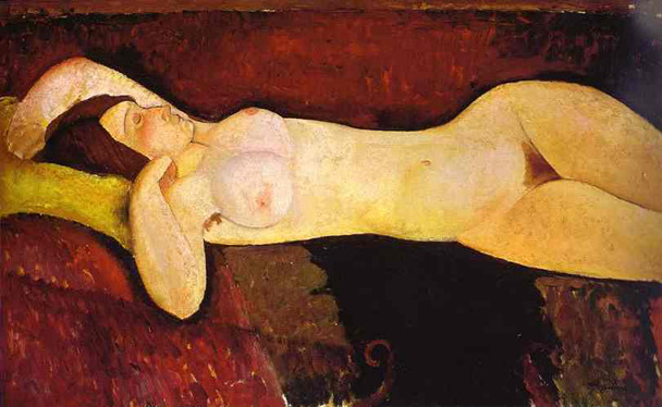 youveescaped:  Amedeo Modigliani, Le grand nu, 1919 my favorite cover of Roth’s