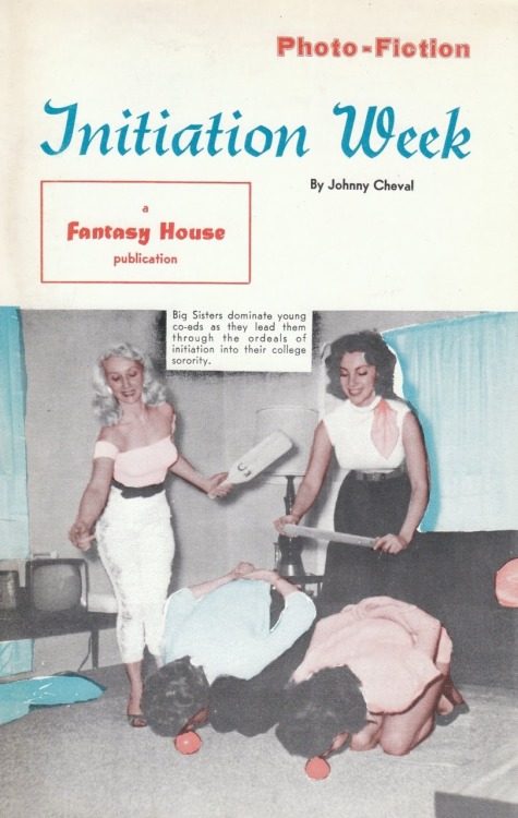 I consider sororities/fraternities to fit under the “institutional” tag, like schools, prisons and hospitals, all of which are ideal settings for initiation narratives.