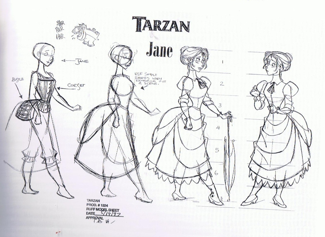 The Art Behind The Magic — Jane Model Sheet