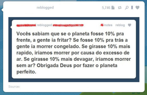 Qual era o problema em reblogar, ao invés de ter todo o trabalho de printar?