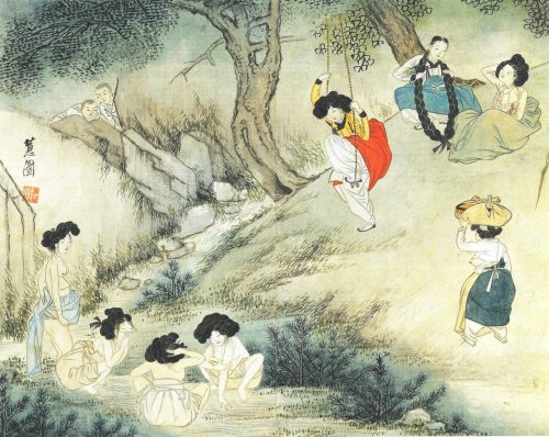 Sin Yunbok 申潤福 (b. 1758). Selections from Hyewŏn chŏnsinch'ŏp 蕙園傳神帖. Circa 1805.