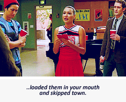 gleegif:Santana: I just heard the news that Trouty Mouth is back in town. I’ve been keeping a notebo