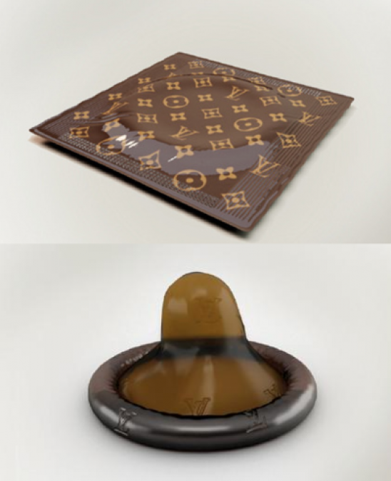 jessicadovemoonrees:   Louis Vuitton introduces the $68 Louis Vuitton condom Trojan?