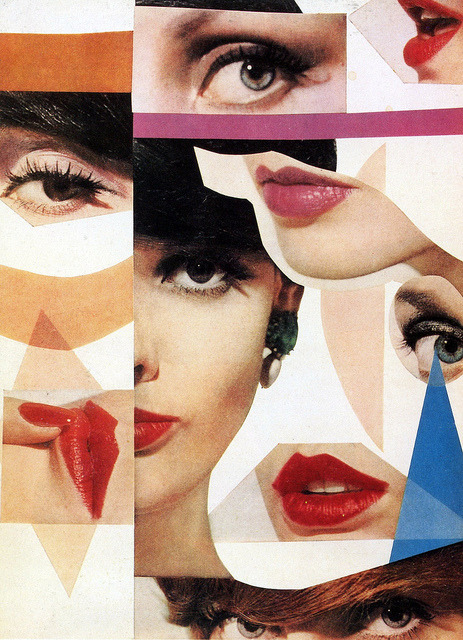 hoodoothatvoodoo:   Photo montage by Tom Palumbo, 1961  From the book: Beauty Photography in Vogue