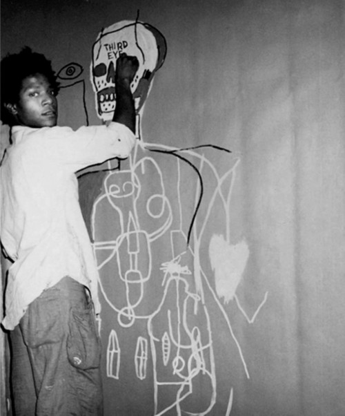 issuu.com Jean-Michel Basquiat photographed by Andy Warhol, 1984