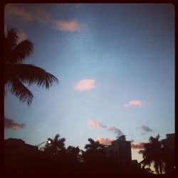 Sunset in Miami Beach (Taken with instagram)