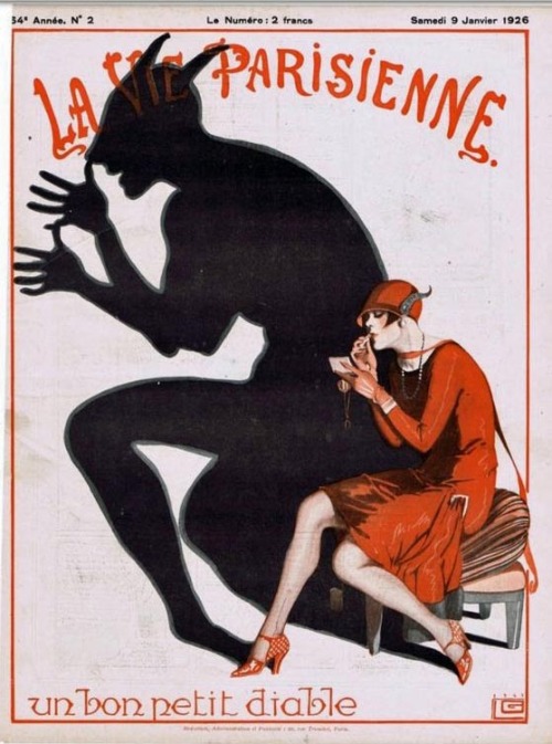 sydneyflapper: As La Vie Parisienne rightfully points out, there’s a little devil in every fla