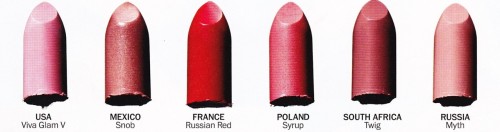 eclisy:Most popular MAC shades by country